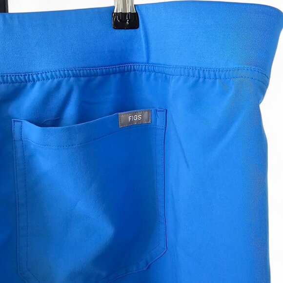 FIGS Technical Collection Womens Livingston Basic Scrub Pants, Blue, XXL / Tall - Picture 8 of 9